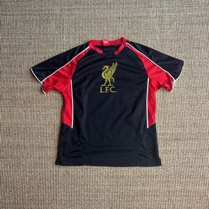 Liverpool FC LFC Liver Bird Jersey Youth XL Black/Red Kids Soccer Football Shirt